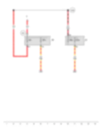Wiring Diagram  VW PASSAT 1984 - Fuse panel B - Fuse panel C