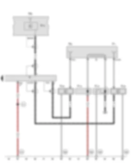 Wiring Diagram VW PASSAT 1984 - Radio - Roof antenna - Left antenna module - Right antenna module - Rear window defogger Wiring Diagram VW PASSAT 1984 - Radio - Roof antenna - Left antenna module - Right antenna module - Rear window defogger