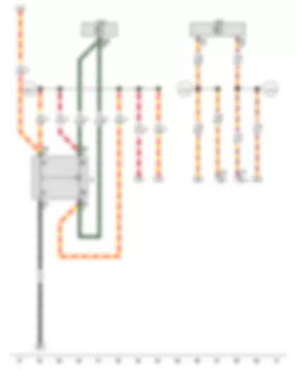 Wiring Diagram  VW PASSAT 2014 - Heated rear window relay - Data bus diagnostic interface