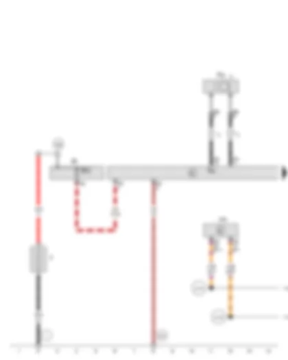 Wiring Diagram  VW PASSAT 1984 - Telephone transceiver - Telephone microphone - Fuse 18 (on fuse panel B)