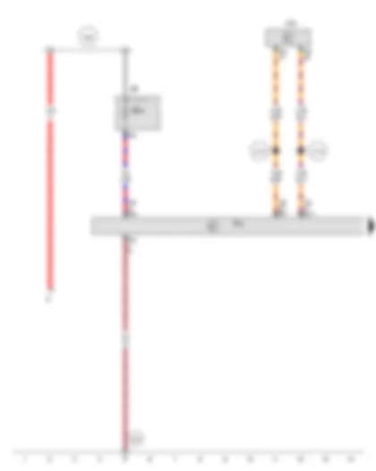 Wiring Diagram  VW PASSAT 1984 - Data bus on board diagnostic interface - Amplifier - Fuse 16 (on fuse panel B)