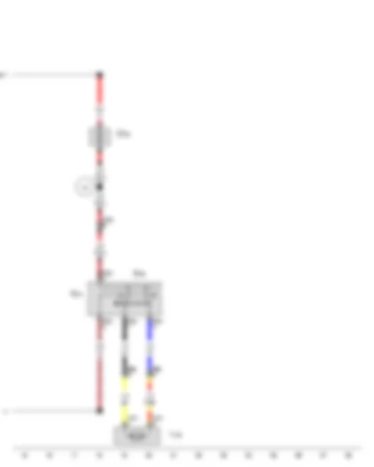Wiring Diagram  VW PASSAT 1984 - Lumbar support forward/back adjustment button - Fuse 35 (on fuse panel C) - Driver seat lumbar support curvature adjustment motor