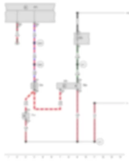 Wiring Diagram  VW PASSAT 1984 - Garage door opener control head - Garage door opener control module - Fuse 4 (on fuse panel C)