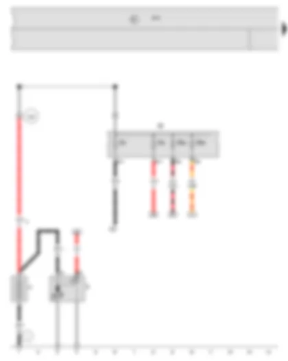 Wiring Diagram  VW PASSAT 1983 - Battery - Starter - Vehicle electrical system control module - Fuse panel B