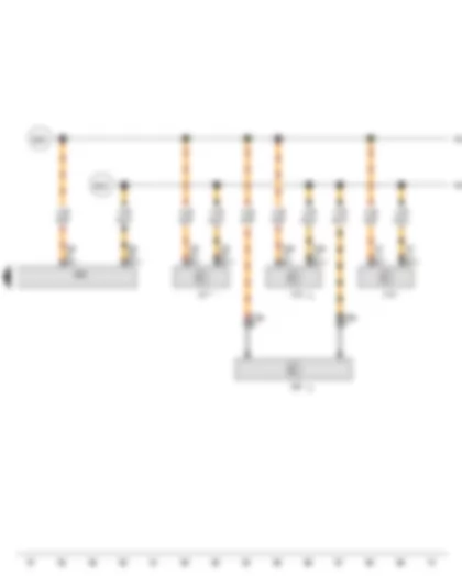 Wiring Diagram  VW PASSAT 1983 - ABS control module - Transmission control module - Engine control module - DSG transmission Mechatronic