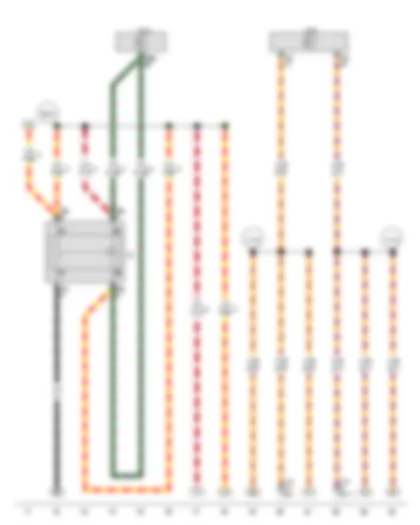 Wiring Diagram  VW PASSAT 2014 - Heated rear window relay - Data bus diagnostic interface