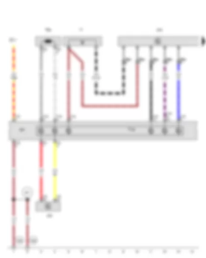 Wiring Diagram  VW PASSAT 1983 - Airbag spiral spring/return spring with slip ring - Signal horn activation - Airbag control module - Multifunction steering wheel control module - Steering column electronics control module - Driver airbag igniter