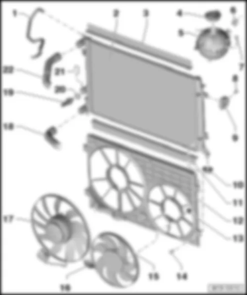 VW PASSAT 1983 Cooling System Component Overview