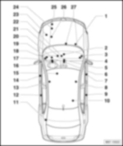 VW PASSAT 2015 Overview of control units