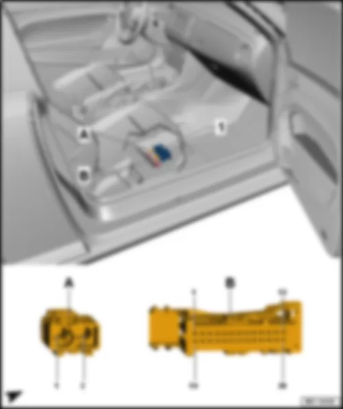 VW PASSAT 2015 Emergency call module control unit and communication unit J949