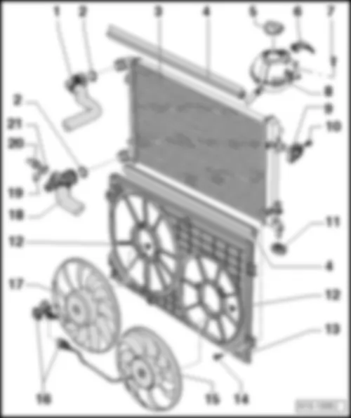 VW PASSAT 1983 Cooling System Component Overview