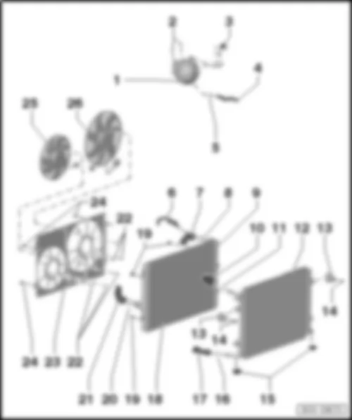 VW PASSAT 1983 Cooling System Component Overview