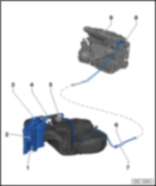 VW PASSAT 1983 EVAP System, Fuel Pump and Sensors Component Overview