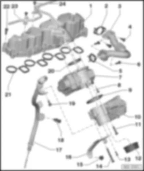 VW PASSAT 1983 2.0L CKRA (TDI) Component Overview