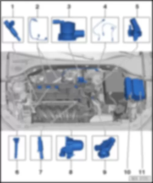 VW PASSAT 1983 2.5L CBTA, CBUA Component Overview