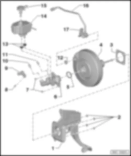 VW PASSAT 1983 Brake Boost System