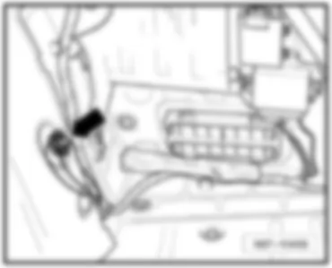 VW PASSAT 2006 Перечень точек соединения с массой в моторном отсеке