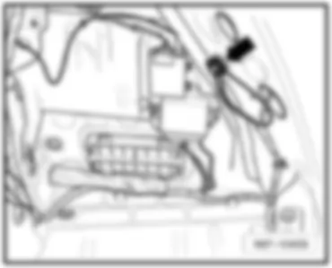 VW PASSAT 2006 Перечень точек соединения с массой в моторном отсеке