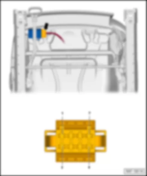 VW PASSAT 2012 Control unit for electromechanical parking brake J540