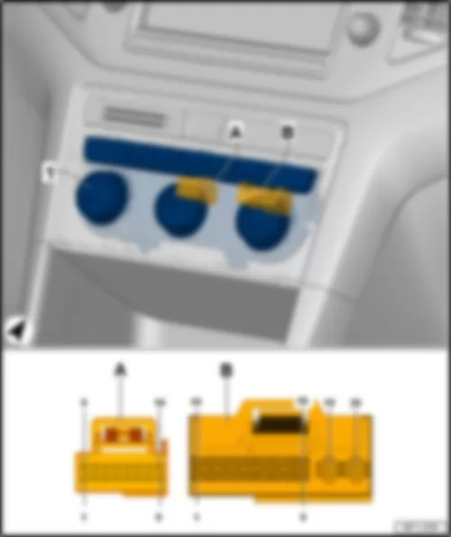 VW PASSAT 2015 Air conditioning system control unit J301