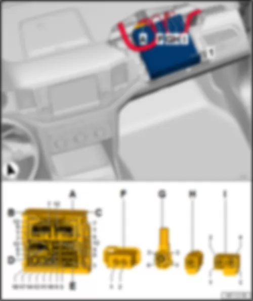 VW PASSAT 2016 Control unit 1 for information electronics J794