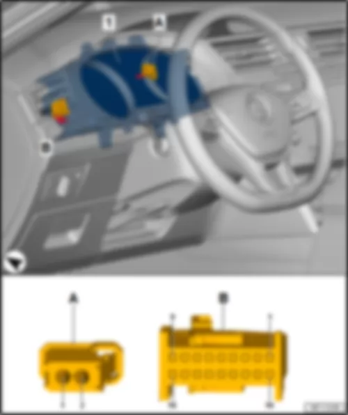 VW PASSAT 2017 Control unit in dash panel insert J285