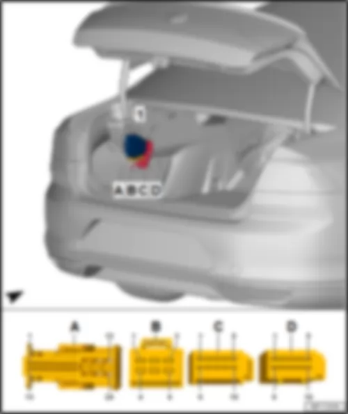 VW PASSAT 2015 Trailer detector control unit J345