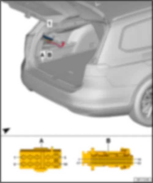 VW PASSAT 2015 Rear lid control unit J605