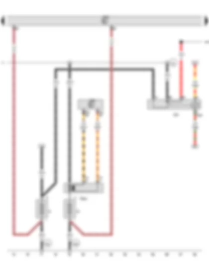 Wiring Diagram  VW PHAETON 2007 - Battery - Second battery - Battery parallel circuit relay