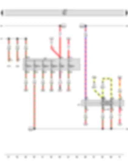 Wiring Diagram  VW PHAETON 2008 - Main relay - Motronic current supply relay 2 - Fuse holder C