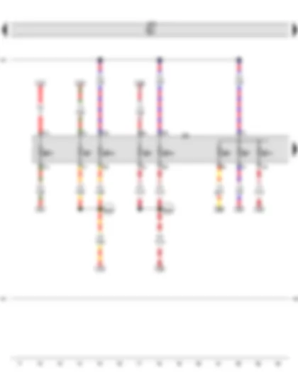 Wiring Diagram  VW PHAETON 2008 - Fuse holder D