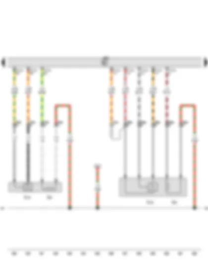 Wiring Diagram  VW PHAETON 2009 - Lambda probe 2 - Lambda probe after catalytic converter - Engine control unit
