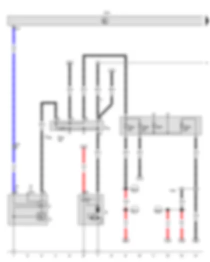 Wiring Diagram  VW PHAETON 2009 - Starter - Alternator - Onboard supply control unit - Fuse 1 (30) - Fuse 2 (30) - Fuse 3 (30) - Fuse 4 (30) - Wiring junction fuse - Terminal 30 wiring junction - Terminal 30 wiring junction 3