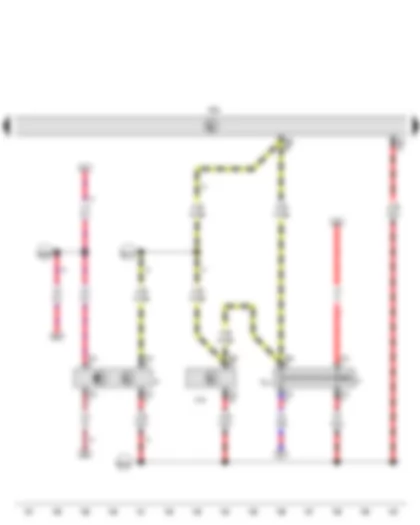Wiring Diagram  VW PHAETON 2009 - Brake light switch - Brake pedal switch - Engine control unit