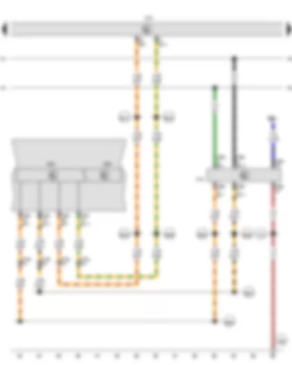 Электросхемa  VW PHAETON 2015 - Блок управления комбинации приборов - Блок управления бортовой сети - Диагностический интерфейс шин данных