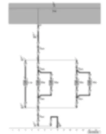 Wiring Diagram  VW PHAETON 2016 - Footwell lighting bulb front right - front left and right illuminated sill panel mouldings
