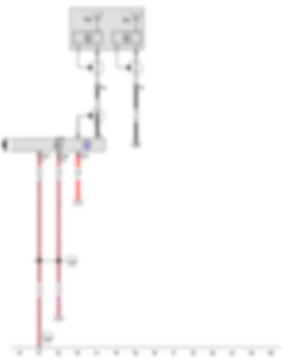 Wiring Diagram  VW PHAETON 2012 - Mobile telephone operating electronics control unit - GPS aerial - Telephone aerial