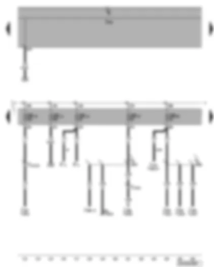 Wiring Diagram  VW PHAETON 2004 - Fuse SB14 - SB15 - SB18 - SB27 - SB28