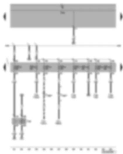 Wiring Diagram  VW PHAETON 2006 - Relay 1 for voltage supply of terminal 75 - fuse SD16 - SD17 - SD18 - SD19 - SD20 - SD23