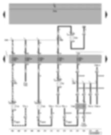 Wiring Diagram  VW PHAETON 2004 - Relay for additional coolant pump - fuse SD6 - SD11 - SD24