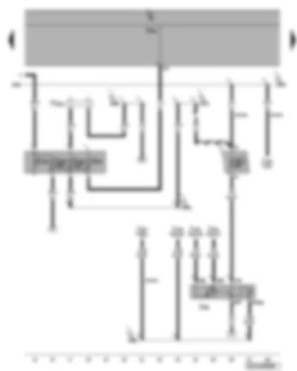 Wiring Diagram  VW PHAETON 2006 - Terminal 50 voltage supply relay