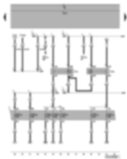 Wiring Diagram  VW PHAETON 2005 - Current supply relay for Motronic - current supply relay 2 for Motronic - fuses