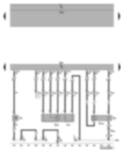 Wiring Diagram  VW PHAETON 2005 - Engine control unit - kickdown switch - Lambda probe - Lambda probe after catalytic converter