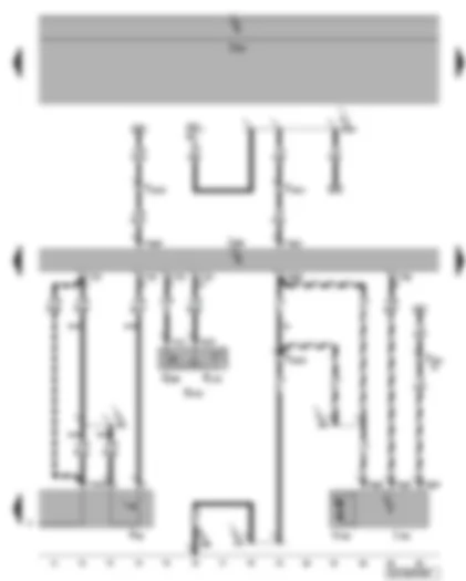 Wiring Diagram  VW PHAETON 2002 - Driver door control unit - central locking button in exterior door handle on driver side - control unit for driver door power latching system - central locking switch on driver side