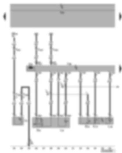 Wiring Diagram  VW PHAETON 2002 - Rear left door control unit - rear left window regulator motor - window regulator switch in rear left door - rear left button for interior locking - rear left cigarette lighter