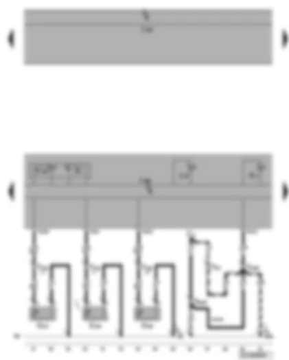 Wiring Diagram  VW PHAETON 2002 - Dash panel insert - fuel gauge sender 2-4 - alternator warning lamp - fuel gauge
