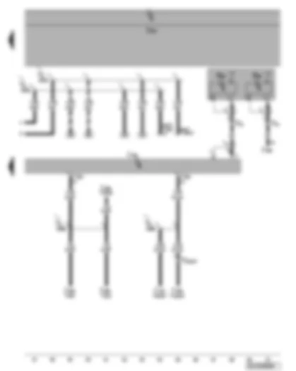 Wiring Diagram  VW PHAETON 2002 - Control unit for navigation with CD drive - navigation aerial (GPS) - radio/telephone/navigation (GPS) aerial