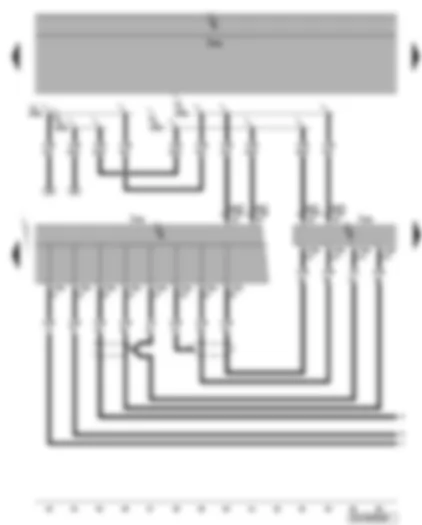 Электросхемa  VW PHAETON 2015 - Блок управления передней панели управления и индикации информации