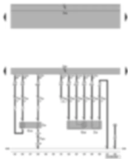 Wiring Diagram  VW PHAETON 2004 - Motronic control unit - Lambda probe after catalytic converter - Lambda probe 2