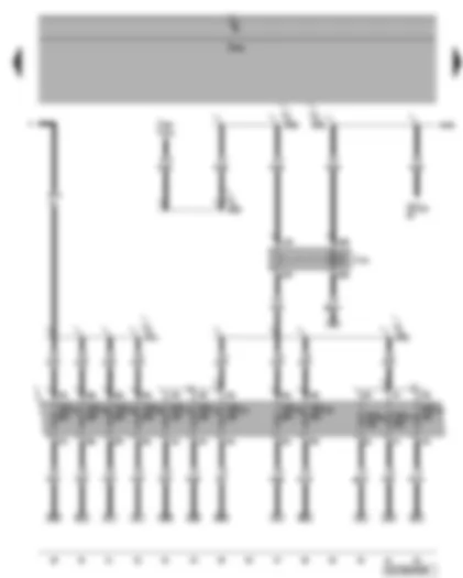 Wiring Diagram  VW PHAETON 2006 - Motronic current supply relay - fuses